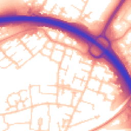 Daytime road noise heatmap for RG21 5LE