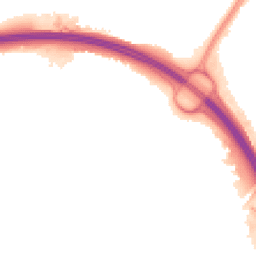 Night-time road noise heatmap for RG21 5LE