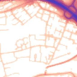 Daytime road noise heatmap for RG21 5LP