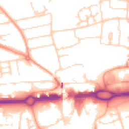Daytime road noise heatmap for RG21 5NA