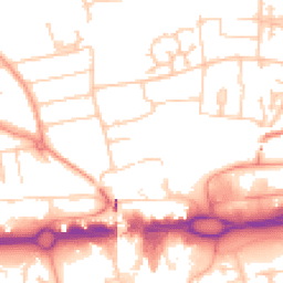 Daytime road noise heatmap for RG21 5NG