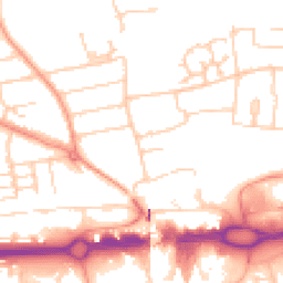 Daytime road noise heatmap for RG21 5NJ