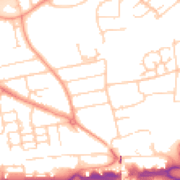 Daytime road noise heatmap for RG21 5NR