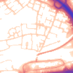 Daytime road noise heatmap for RG21 5PH