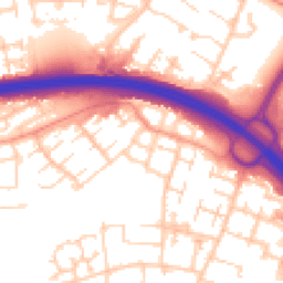 Daytime road noise heatmap for RG21 5QD