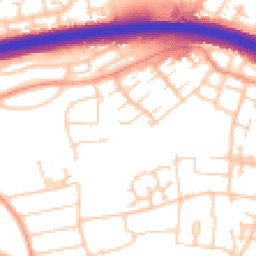 Daytime road noise heatmap for RG21 5QP