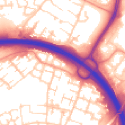 Daytime road noise heatmap for RG21 5RL