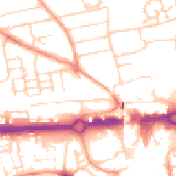 Daytime road noise heatmap for RG21 5UH