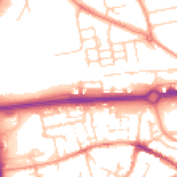 Daytime road noise heatmap for RG21 6AD