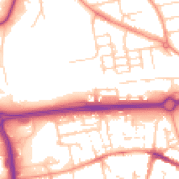 Daytime road noise heatmap for RG21 6AF