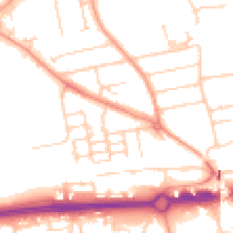 Daytime road noise heatmap for RG21 6BF