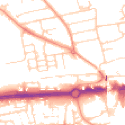 Daytime road noise heatmap for RG21 6BH