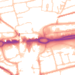 Daytime road noise heatmap for RG21 7BL