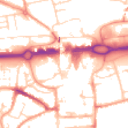 Daytime road noise heatmap for RG21 7LG