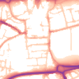 Daytime road noise heatmap for RG21 7PF