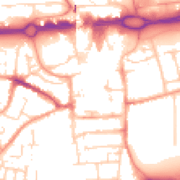 Daytime road noise heatmap for RG21 7QE