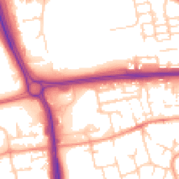 Daytime road noise heatmap for RG21 7RA