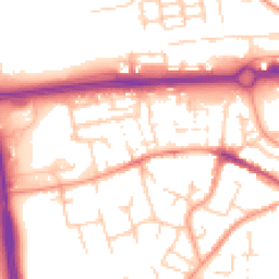 Daytime road noise heatmap for RG21 7RF