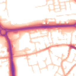Daytime road noise heatmap for RG21 7RN