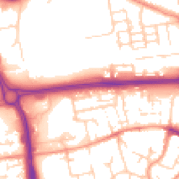 Daytime road noise heatmap for RG21 7RS