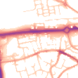 Daytime road noise heatmap for RG21 7SG