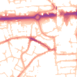 Daytime road noise heatmap for RG21 7SH