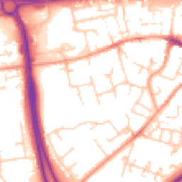 Daytime road noise heatmap for RG21 8AX