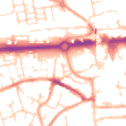 Daytime road noise heatmap for RG21 8FX