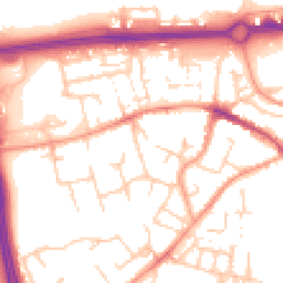 Daytime road noise heatmap for RG21 8TU
