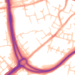 Daytime road noise heatmap for RG21 8UD