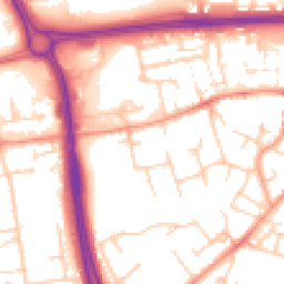 Daytime road noise heatmap for RG21 8US