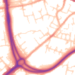 Daytime road noise heatmap for RG21 8YD