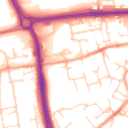 Daytime road noise heatmap for RG21 8ZZ