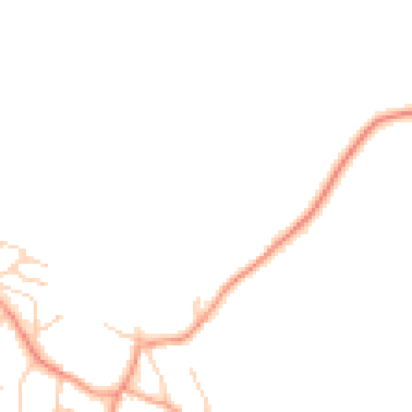 Daytime road noise heatmap for RG24 9HU