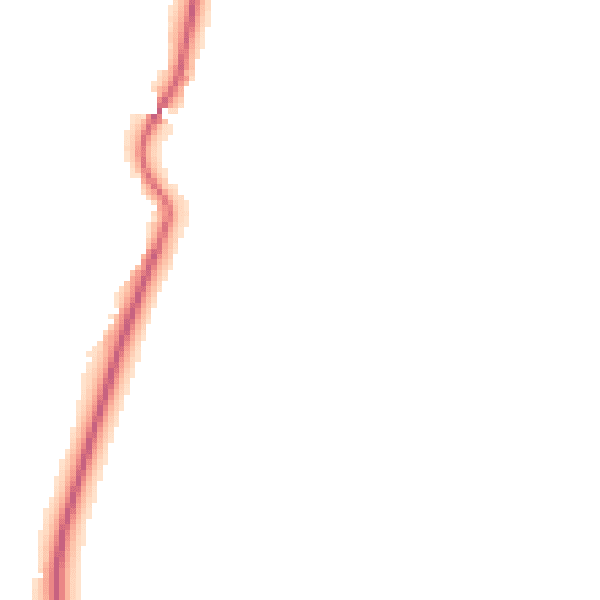Night-time road noise heatmap for RG24 9JD