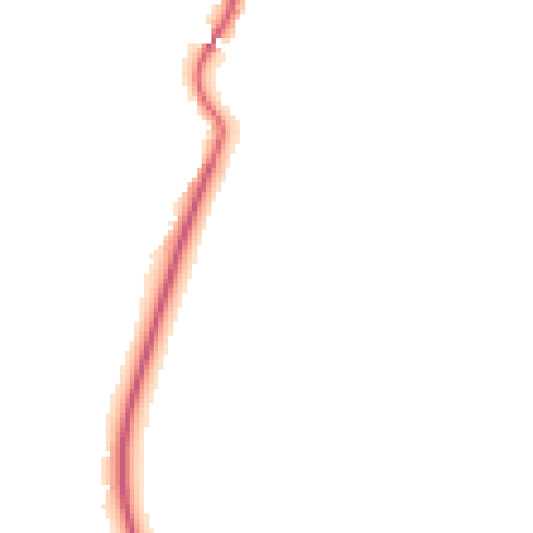 Night-time road noise heatmap for RG24 9JF