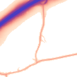 Daytime road noise heatmap for RG25 2AB