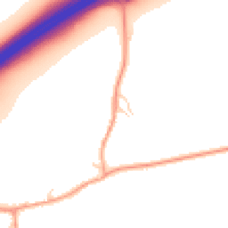 Daytime road noise heatmap for RG25 2AD