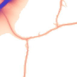 Daytime road noise heatmap for RG25 2AJ