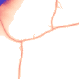 Daytime road noise heatmap for RG25 2AQ