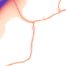 Daytime road noise heatmap for RG25 2AW