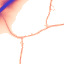 Daytime road noise heatmap for RG25 2AZ