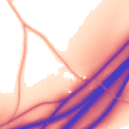 Daytime road noise heatmap for RG25 2BD