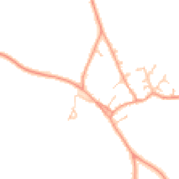 Daytime road noise heatmap for RG25 2BL