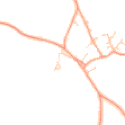Daytime road noise heatmap for RG25 2BP