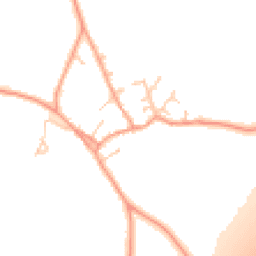 Daytime road noise heatmap for RG25 2BX