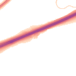 Night-time road noise heatmap for RG25 2DB