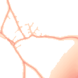 Daytime road noise heatmap for RG25 2DD