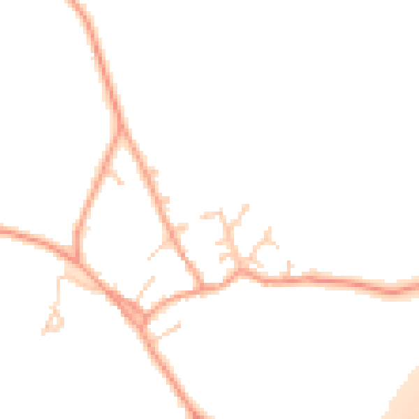 Daytime road noise heatmap for RG25 2DG