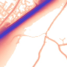 Daytime road noise heatmap for RG25 2FN